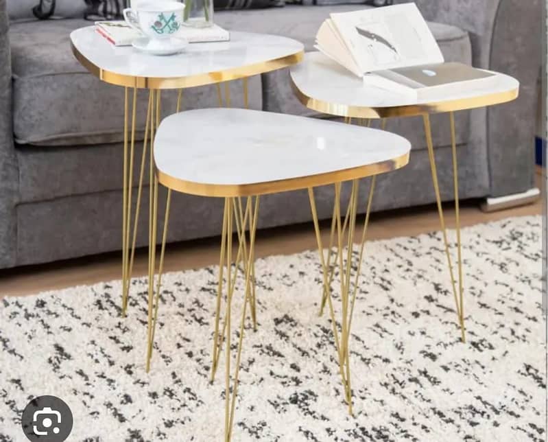 Nesting table-coffee table-Round table-Dining table-Center& Side table 7