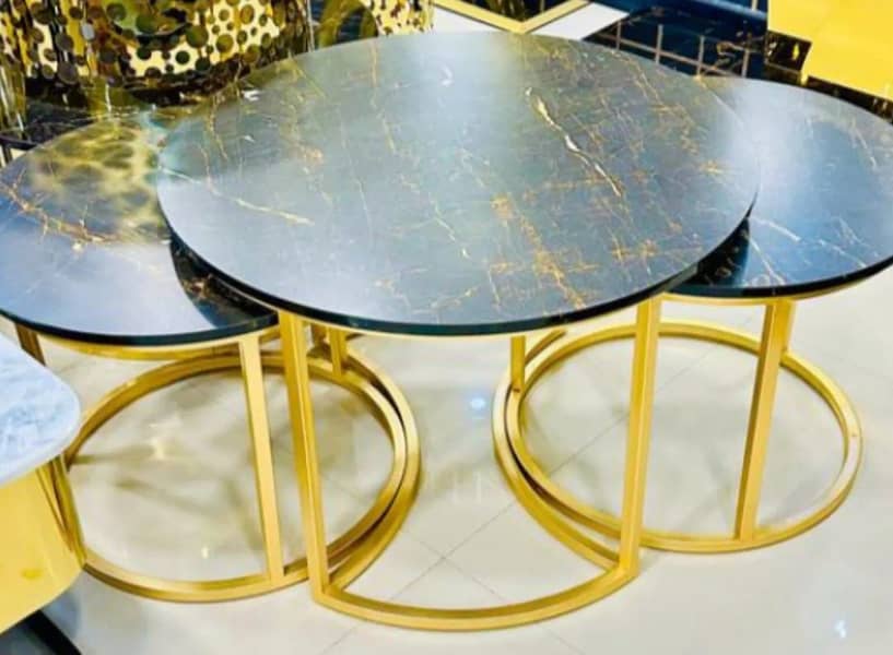 Nesting table-coffee table-Round table-Dining table-Center& Side table 8