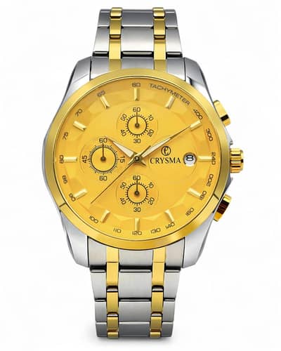 Crysma Tachymeter Luxury Stainless Steel Men’s Watch – Sporty & Styli