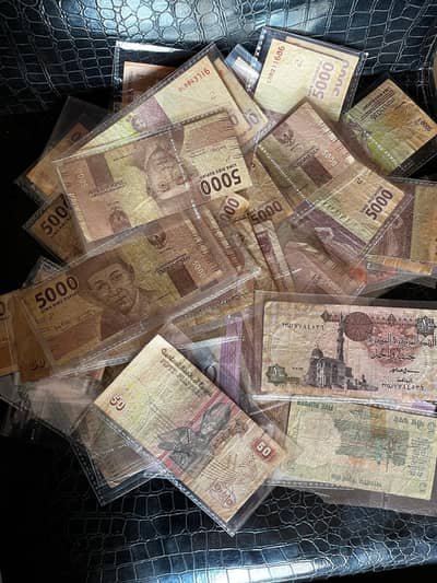 Antique & Rare World Currency Notes – Iran, China, Egypt, India & More