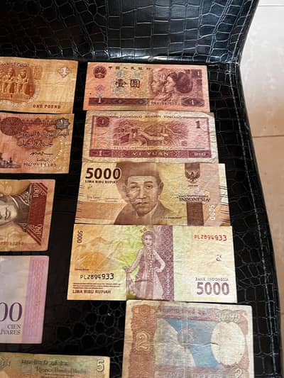 Antique & Rare World Currency Notes – Iran, China, Egypt, India & More