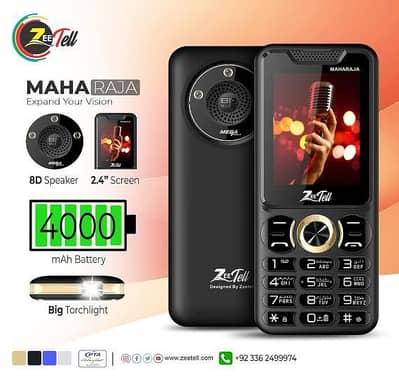 ZeeTell MAHARAJA 4000mAh | 8D Speaker Power Phone