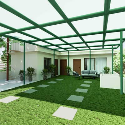 Fiberglass Shade | Custom Made Fiber Work | Roofing Shed | FIber Shade