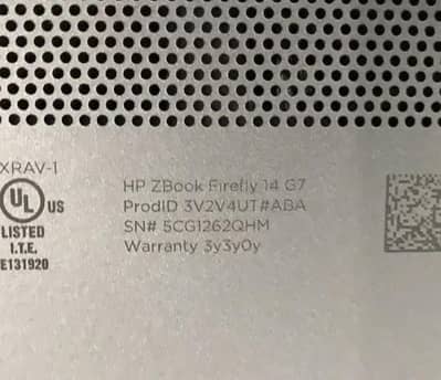 HP z book g7 core I 5 10th gen