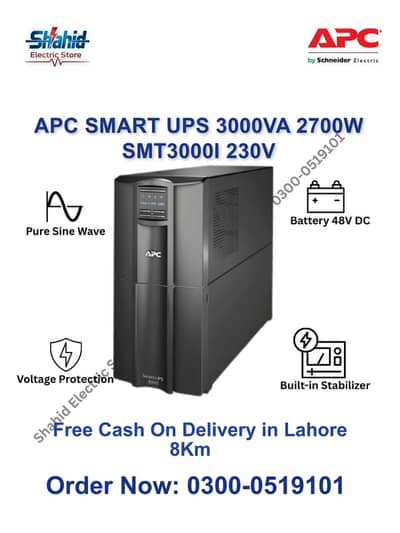 APC SMART UPS 3000VA SMT3000I 230V Digital Display Model