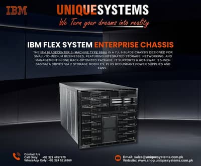 IBM Flex System Enterprise Chassis 8721 - 10U | 14-Slot | Dual CMM