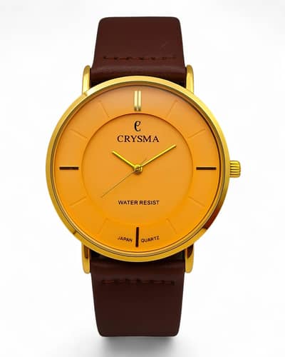 Crysma Water Resist Japan Luxury Stainless Steel Men’s Watch – Elegan