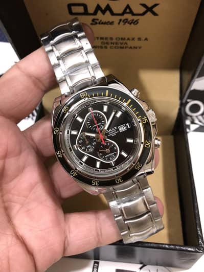 OMAX WATCH-ORIGINAL-WITH ALL PACKING-NEW WATCH-SEIKO CITIZEN CASIO