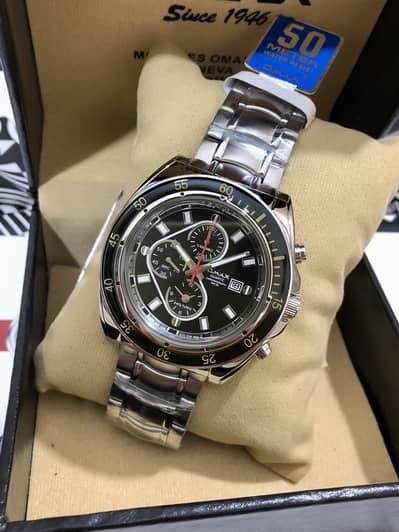 OMAX WATCH-ORIGINAL-WITH ALL PACKING-NEW WATCH-SEIKO CITIZEN CASIO