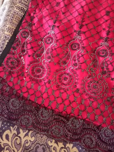 (mairoon colour) net fabric dress