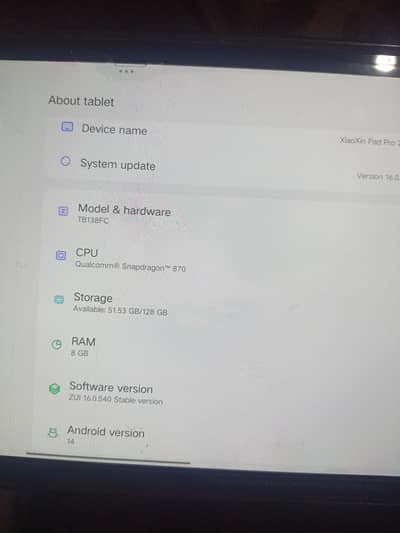 lenovo xioxin pad pro 8 128