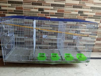 3 portion birds cage