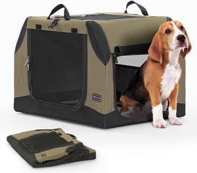 Petsfit Large Dog Crate for Car, Portable Dog Trave