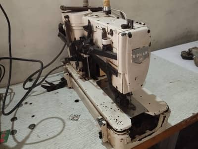 Industrial Buttonhole Sewing Machine – Complete Set