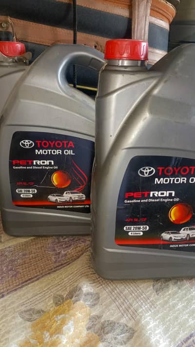 3+3 litre engine oil + 1 gear oil