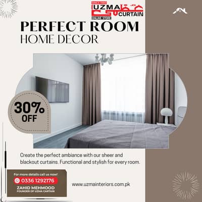 Elegant Curtains | Modern Look | Best for Bedroom & Lounge