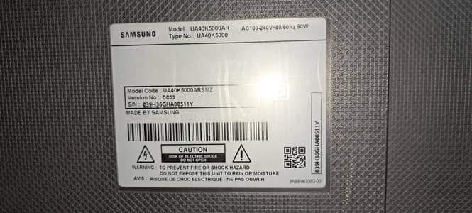 Samsung 40 inch LED:UA40K5000AR
