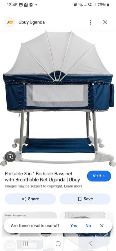 3 in 1  swing ,bedside bassinet , cradel and cot .