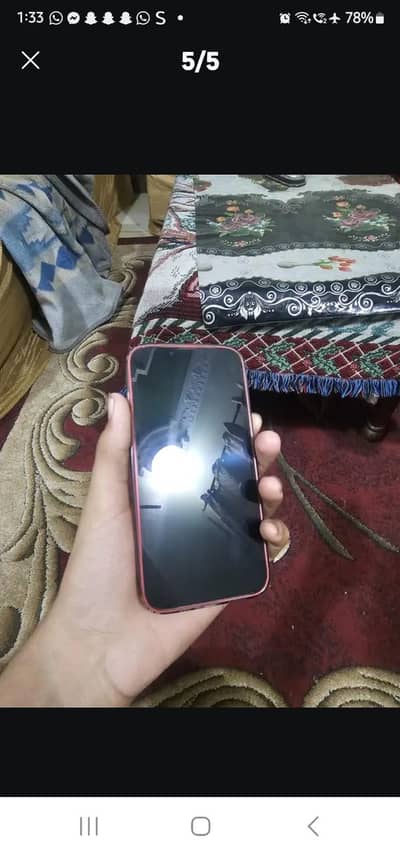 Iphone 13 red colour just back glass crack
