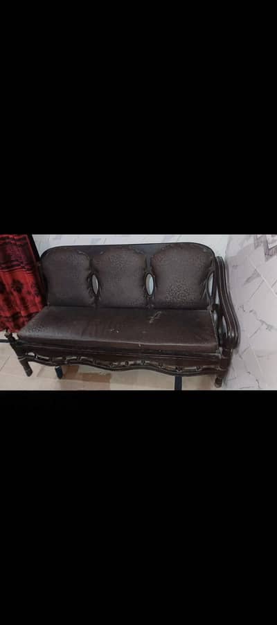 3 Seater Wooden Sofa for Sale