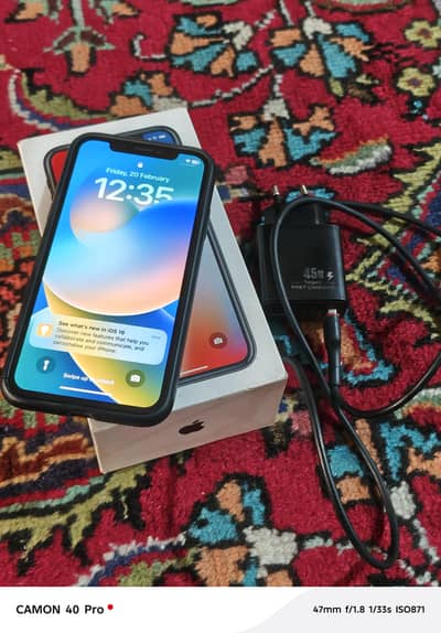 Iphone X pta app box charger