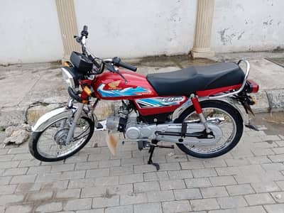 HONDA CD 70 RED COLOUR TANKI TAPPY SET AVAILABLE