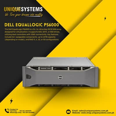 Dell EqualLogic PS6000 iSCSI Storage Array – Enterprise Grade server