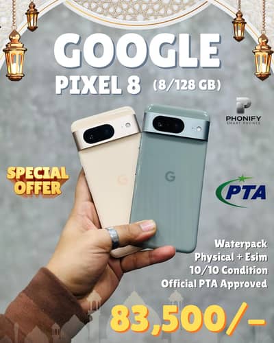 Google Pixel 8 128gb Official PTA Approved