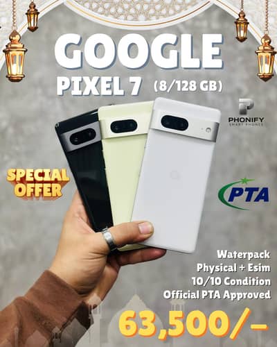 Google Pixel 7 Official PTA Approved 8/128gb