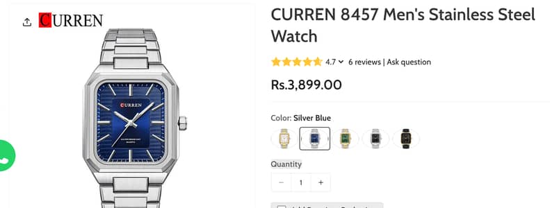 Curren quartz mens watch-elegant-mint condition