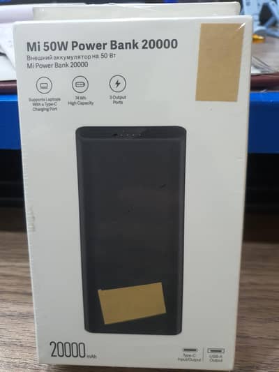 MI 50w Power Bank 20000