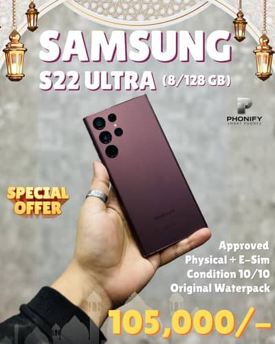 Samsung S22 Ultra 8/128gb PTA Approved