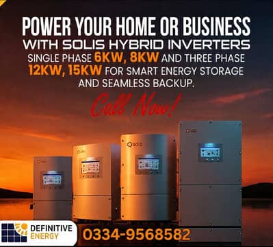 Solis Hybrid Inverters 6KW 8KW 10KW 12KW 15kw 03p lithium Ion Btry