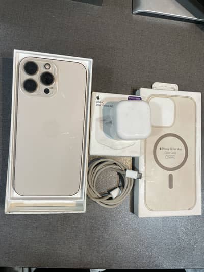 256gb/ marcantile PTA/ phy +e sim /I phone 16 pro max desert