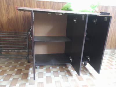 Wooden Iron Stand,,,,,with storage capacity