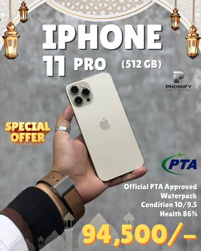 iPhone 11 Pro 512gb PTA Approved Special Offer