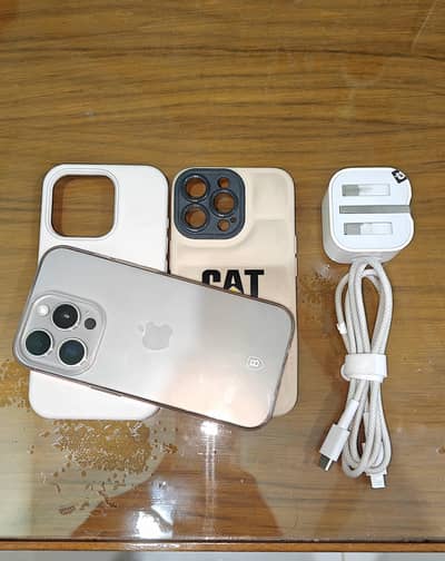 15 pro jv 128gb  with charger & cable