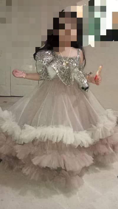 Fancy Frock Aged 4-5 years, like new. Just wore on only one event