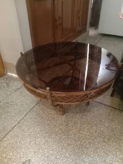 cane table and chair for sale