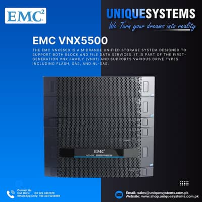 EMC VNX5500 SAN/NAS Storage – Data Center Grade
