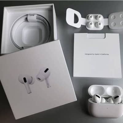 Airpods pro 2 ANC with full options working good sound (Black/White]