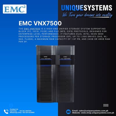 EMC VNX7500 Dual Controller – Reliable Business Storage