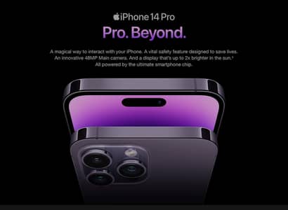iPhone 14 Pro Max 256GB – Purple – Non PTA – Excellent Condition