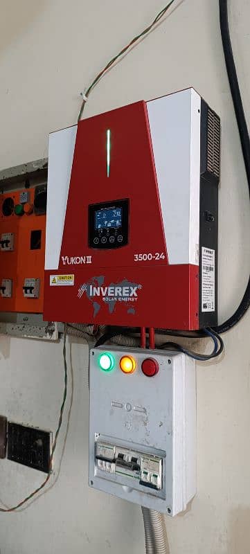Inverex Yukon II 3.5KW 24V Inverter + 2 Phoenix TX1800 Tubular battery