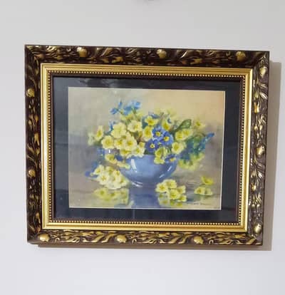 A Still Life Watercolor Old Painting