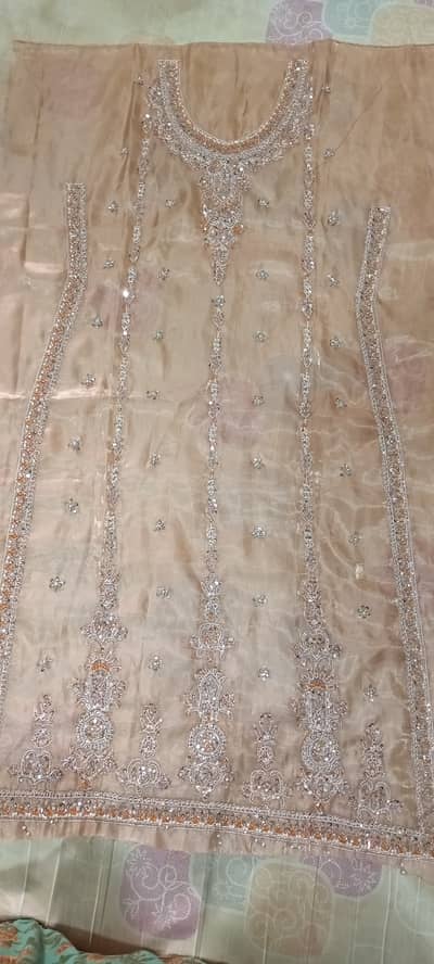 Full good pice hand wark ha or kantras dupayta red ha