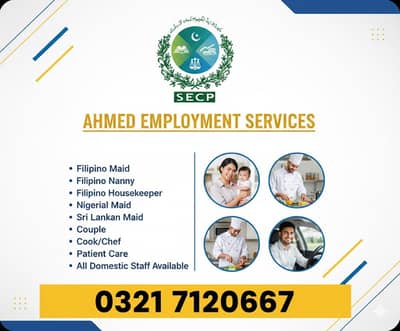 Filipino Maid Cook Nanny Chef Patient Care Helper House Maid Available