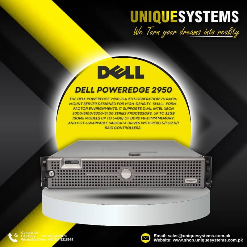 Dell PowerEdge 2950 Dual Processor Server – Ready to Deploy 0