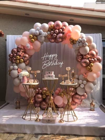 roza kushai decor / ballon decoration / event services / party decor