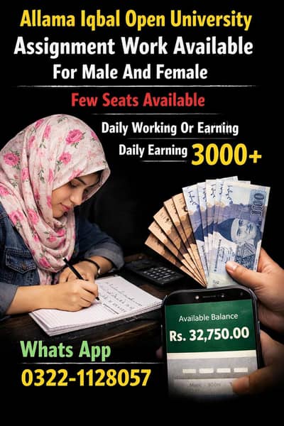 Allama Iqbal Open University Assignment Work